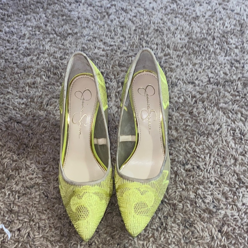 Jessica Simpson Yellow Heels